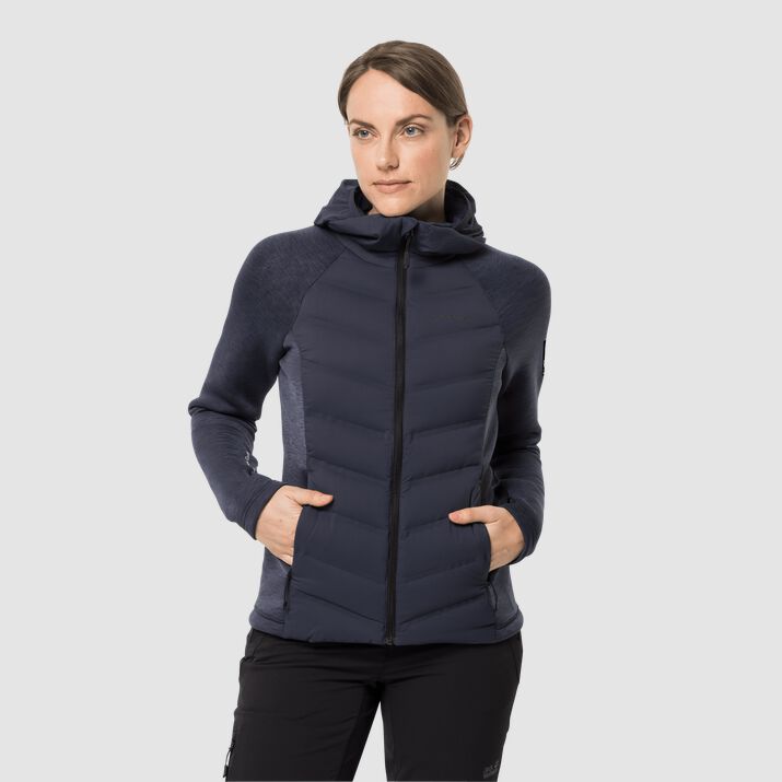 Chamarra Ciclismo Jack Wolfskin Tasman Mujer Azul Marino Mexico-2317514